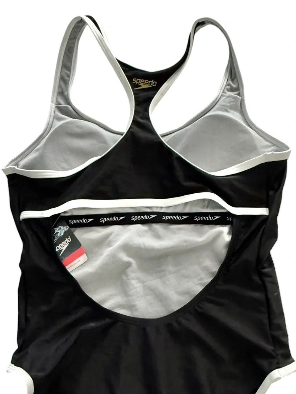 Speedo Contrast Binding One Piece Swimsuit